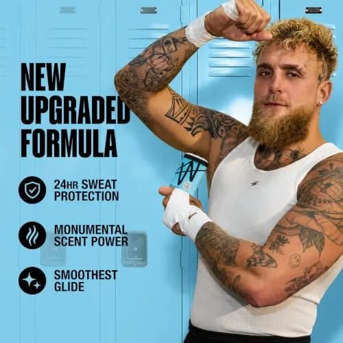 W By Jake Paul Men's Antiperspirant 2.6 oz | 24 Hour Sweat & Odor Protection, Vitamin-Infused Formula thumbnail 2