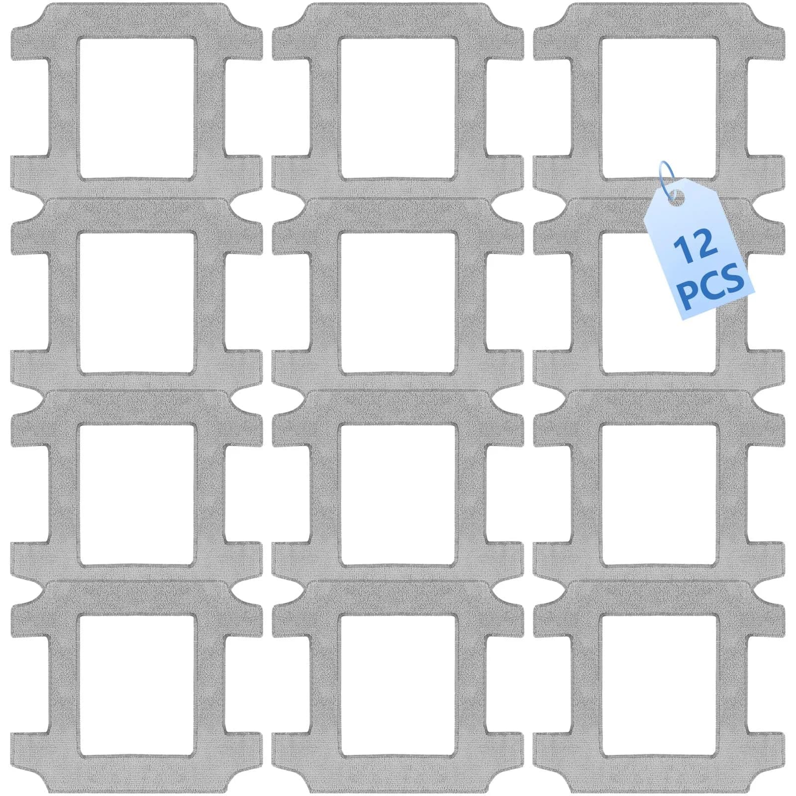 Frexusuent Microfiber Cleaning Rag for ECOVACS WINBOT W2S/W2S Omni Window Cleaner Robot (12-Pack) — W2S-12 Pcs Mop Pads
