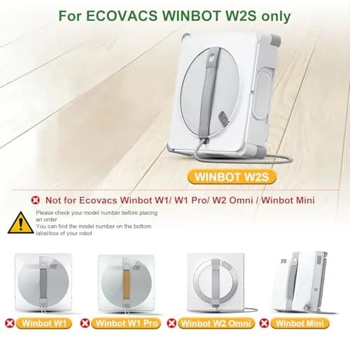 Frexusuent Microfiber Cleaning Rag for ECOVACS WINBOT W2S/W2S Omni Window Cleaner Robot (12-Pack) thumbnail 7