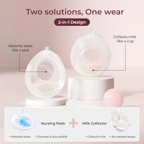 Momcozy Discreet Comfort Collector 1 oz (30 ml) | Passive Milk Catcher for Nursing Bras thumbnail 5