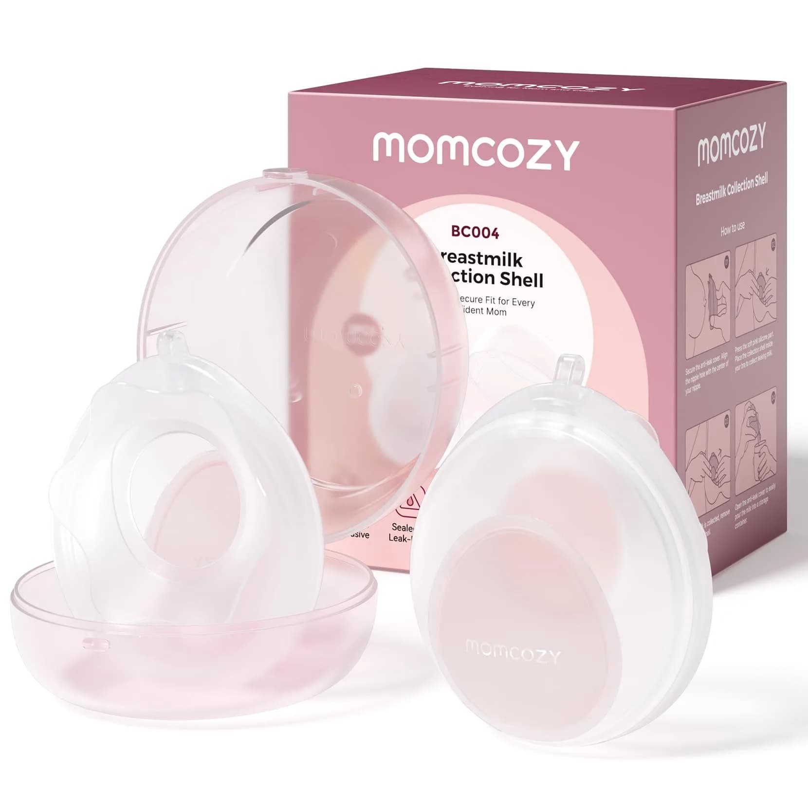 Momcozy Discreet Comfort Collector 1 oz (30 ml) | Passive Milk Catcher for Nursing Bras - view 9