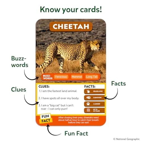 Skillmatics Guess in 10 National Geographic Animals Game | Educational Card Game for Ages 6+ thumbnail 7