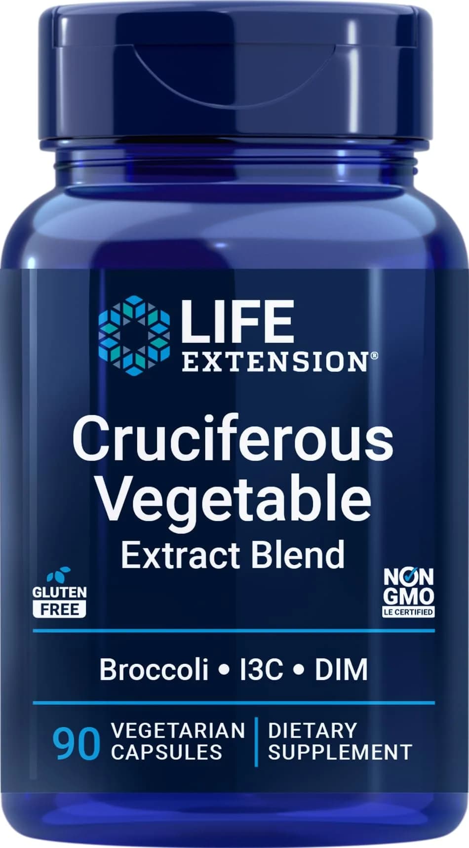 Life Extension Cruciferous Vegetable Extract Blend 90 Vegetarian Capsules | Supports Cellular Health - main product image