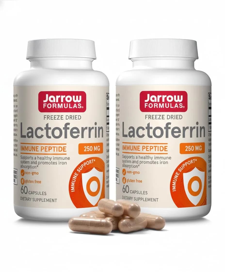 Jarrow Formulas Lactoferrin Immune Support 250 mg Capsules | 120 Count (Pack of 2) - main product image