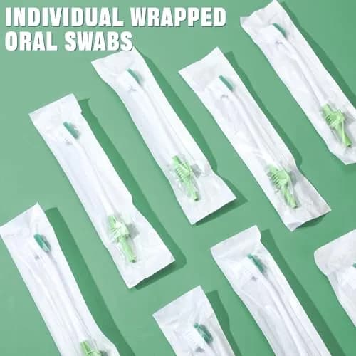 Didaey Green 20 Pcs Sponge Toothbrush with Suction | 19.5 cm (7.68 inches) thumbnail 4