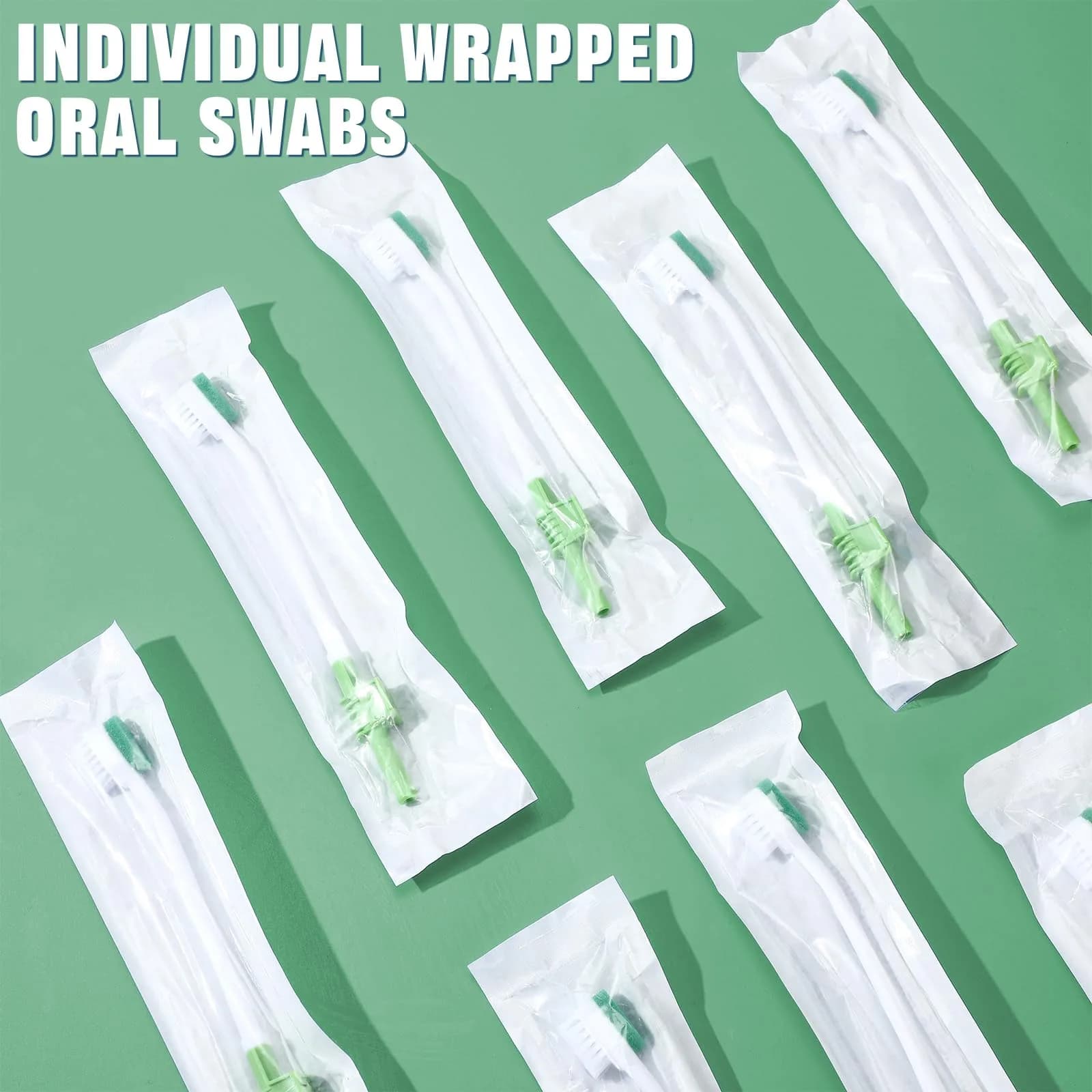 Didaey Green 20 Pcs Sponge Toothbrush with Suction | 19.5 cm (7.68 inches) - view 4