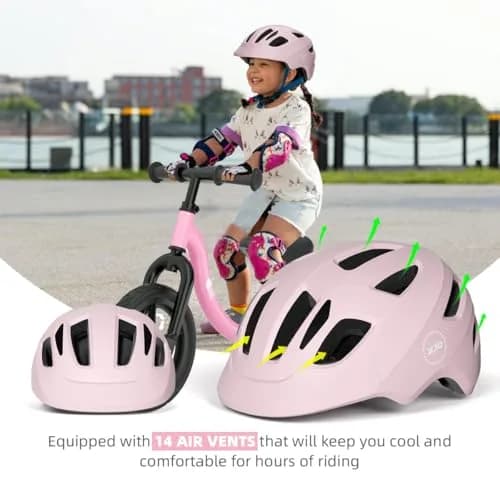 XJD XX-Small Light Pink Toddler Multi-Sport Bike Helmet for Babies (44-48 cm) thumbnail 2