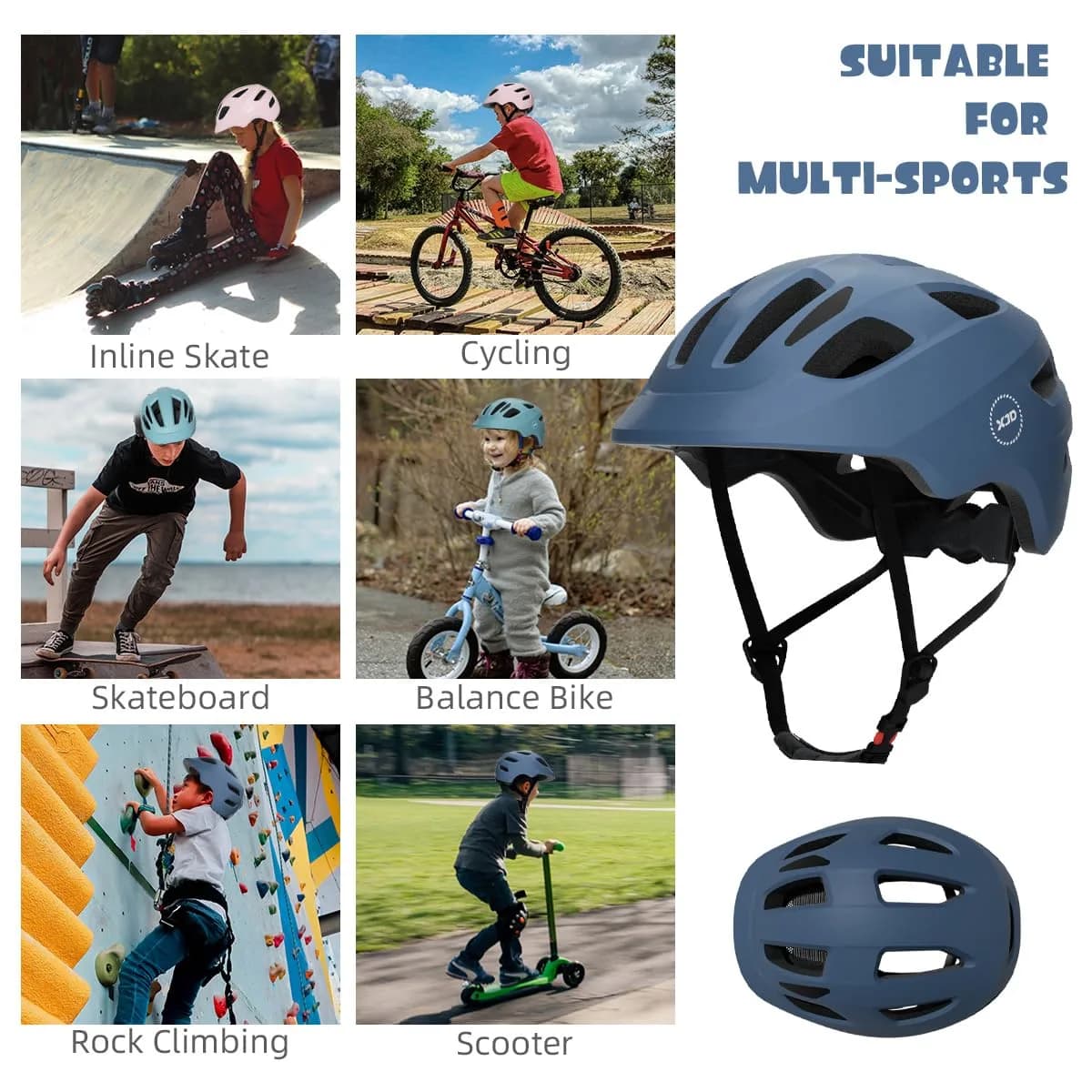 XJD Navy Plue XX-Small Toddler & Baby Bike Helmet (44-48 cm) for Multi-Sport Adventures - view 3