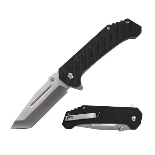 Tac-Force Pocket Folding Knife, G10 Handle, Satin Finish, TF-2012BK | Compact EDC Utility thumbnail 1