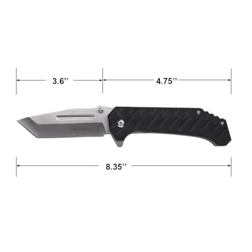 Tac-Force Pocket Folding Knife, G10 Handle, Satin Finish, TF-2012BK | Compact EDC Utility thumbnail 2