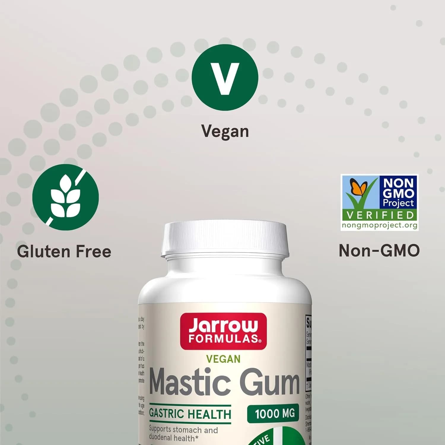 Jarrow Formulas Mastic Gum 1000 mg Veggie Capsules 120 Count (60 Count Pack of 2) | Supports Stomach and Duodenal Health - view 5