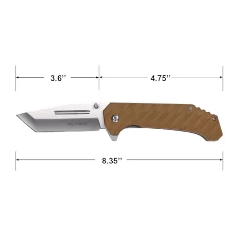 Tac-Force Pocket Folding Knife, G10 Handle, Satin Finish, TF-2012BN | Compact EDC with 3.6" Blade thumbnail 2