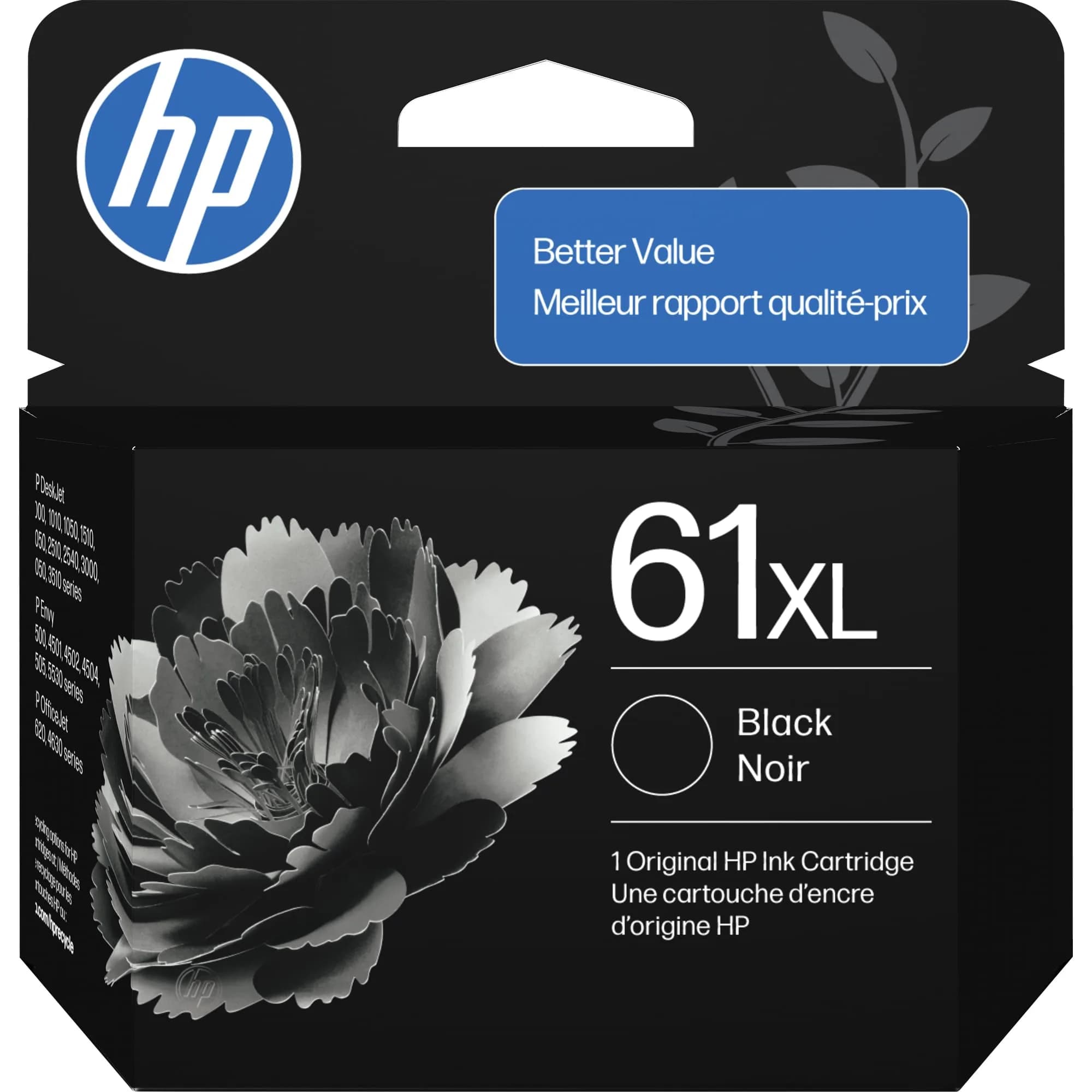 HP 61 Black Ink Cartridge (170 Pages) | HP Black Ink Cartridges for Students — 360 Pages