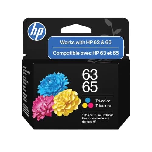 HP 63/65 Tri-Color Ink Cartridge (Replaces HP 63 & 65) | 100 Pages Yield thumbnail 1