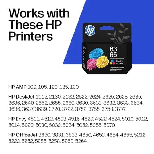 HP 63/65 Tri-Color Ink Cartridge (Replaces HP 63 & 65) | 100 Pages Yield thumbnail 3