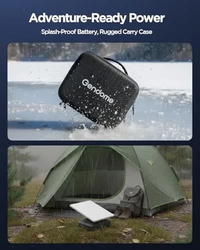 GENDOME 288Wh Power Bank for Starlink Mini | All-in-One Outdoor Camping Kit (70-120c) thumbnail 6