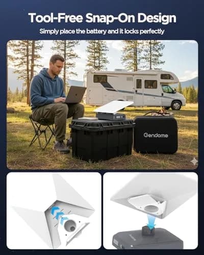 GENDOME 288Wh Power Bank for Starlink Mini | All-in-One Outdoor Camping Kit (70-120c) thumbnail 7