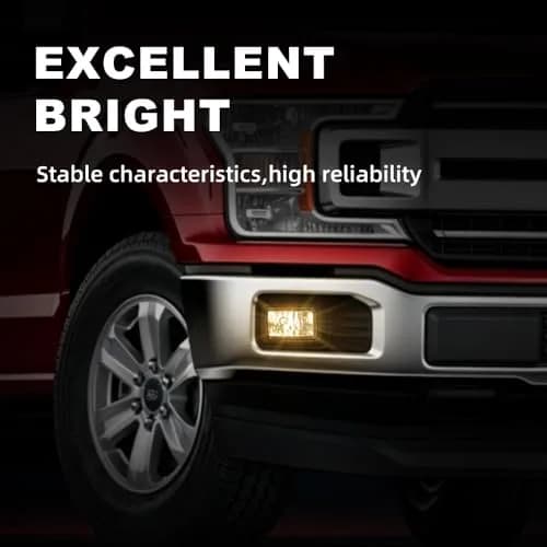 MOTUX Fog Lights Driving Lamps Fit Ford F150 2018-2020 Pair | Impact-Resistant, Easy Install, Bright Illumination thumbnail 6
