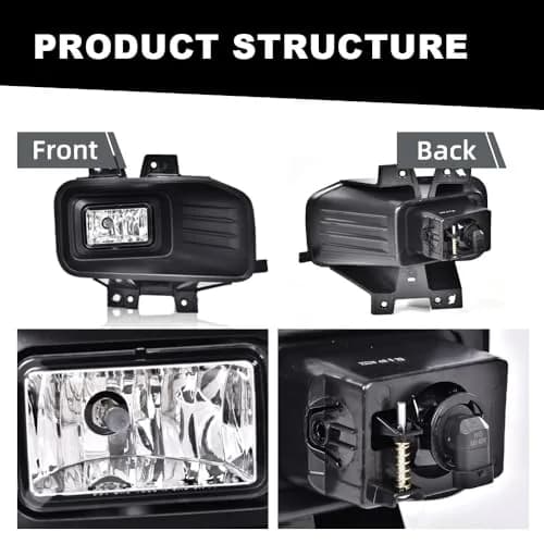 MOTUX Fog Lights Driving Lamps Fit Ford F150 2018-2020 Pair | Impact-Resistant, Easy Install, Bright Illumination thumbnail 7