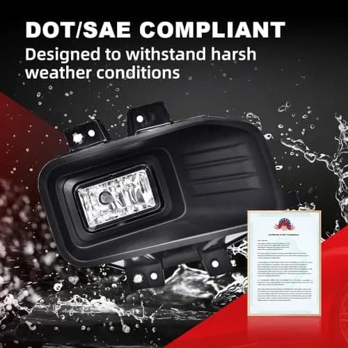 MOTUX Fog Lights Driving Lamps Fit Ford F150 2018-2020 Pair | Impact-Resistant, Easy Install, Bright Illumination thumbnail 3