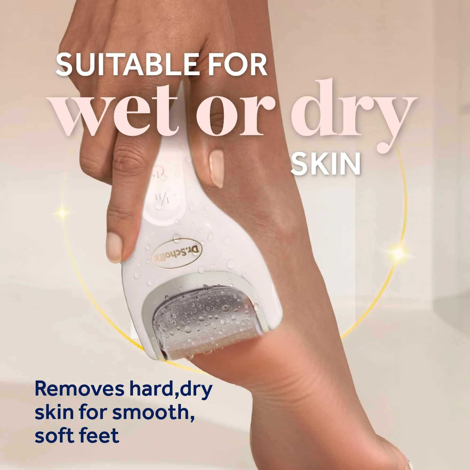 Dr. Scholl's Pedi Perfect Luxe Electric Foot File & Cream Kit | 200ml (6.76 Fl Oz) | Waterproof & Rechargeable - view 9