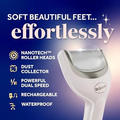 Dr. Scholl's Pedi Perfect Luxe Electric Foot File & Cream Kit | 200ml (6.76 Fl Oz) | Waterproof & Rechargeable thumbnail 3
