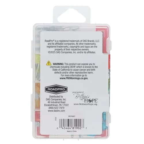 RoadPro 52-Piece Mini Fuse Set with Storage Case | Assorted Amperage, Fast-Acting Protection thumbnail 4