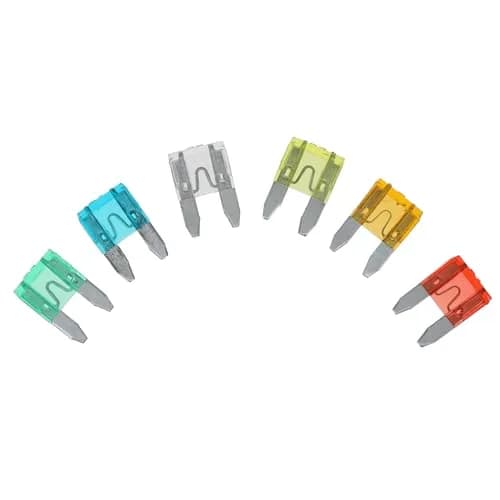 RoadPro 52-Piece Mini Fuse Set with Storage Case | Assorted Amperage, Fast-Acting Protection thumbnail 1