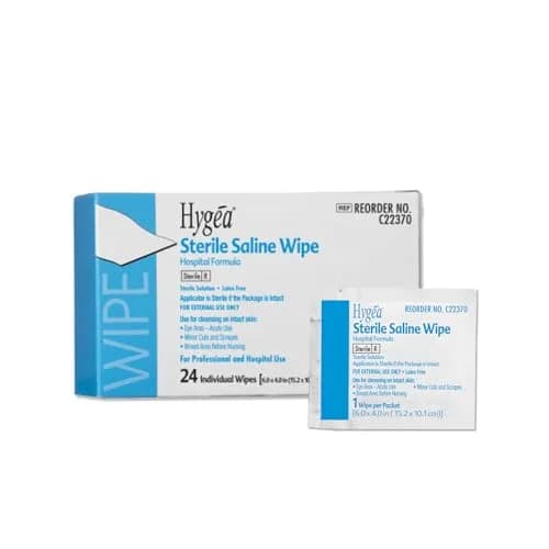 PDI Sterile Saline Wipes | 576 Count, Individually Wrapped for Eye & Skin Care, Newborns & Piercing | Case Pack (24 Boxes) thumbnail 2