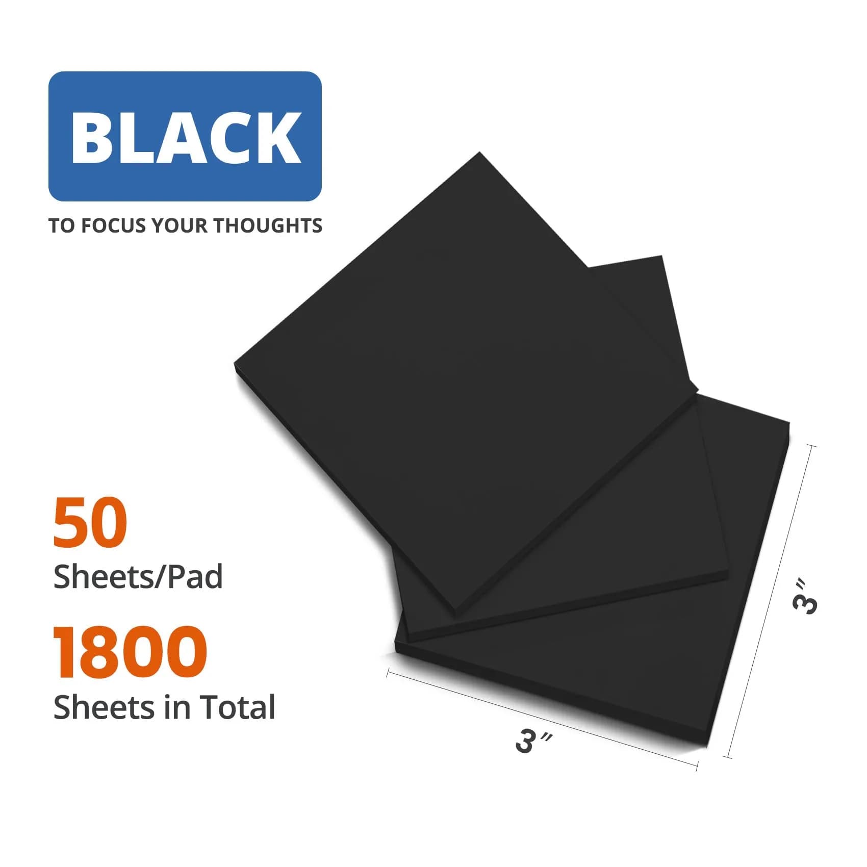 Taja 3x3 Inch Self-Stick Note Pads | Bulk Pack Value for Office & Study Organization - view 2