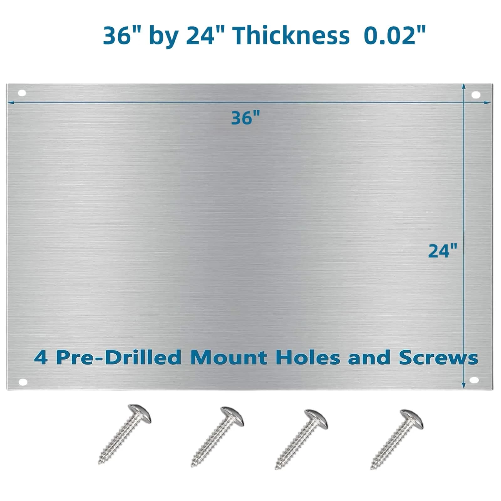 zsttion Stainless Steel Backsplash for Kitchen Stove and Hood (24 x 30 Inch) | Easy Install Wall Protection - view 2