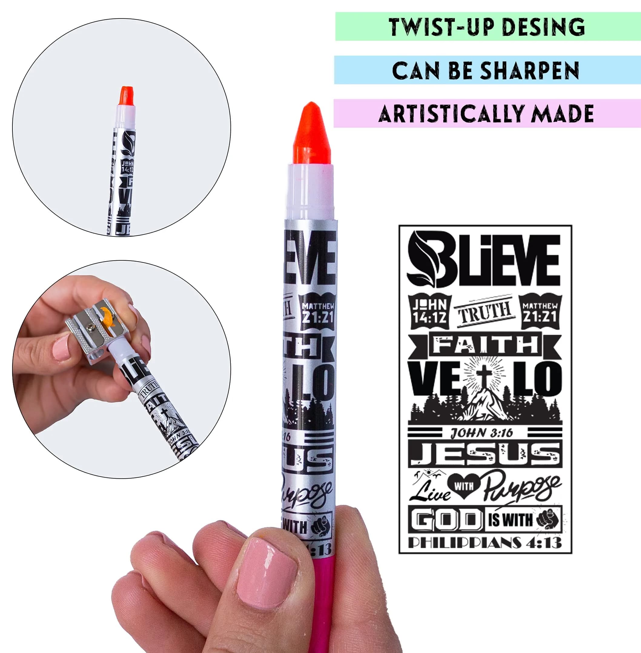 BLIEVE Aesthetic Gel Pens & Highlighters Set | Soft Ink, No Bleed, Bible Journaling (10-Pack) - view 9