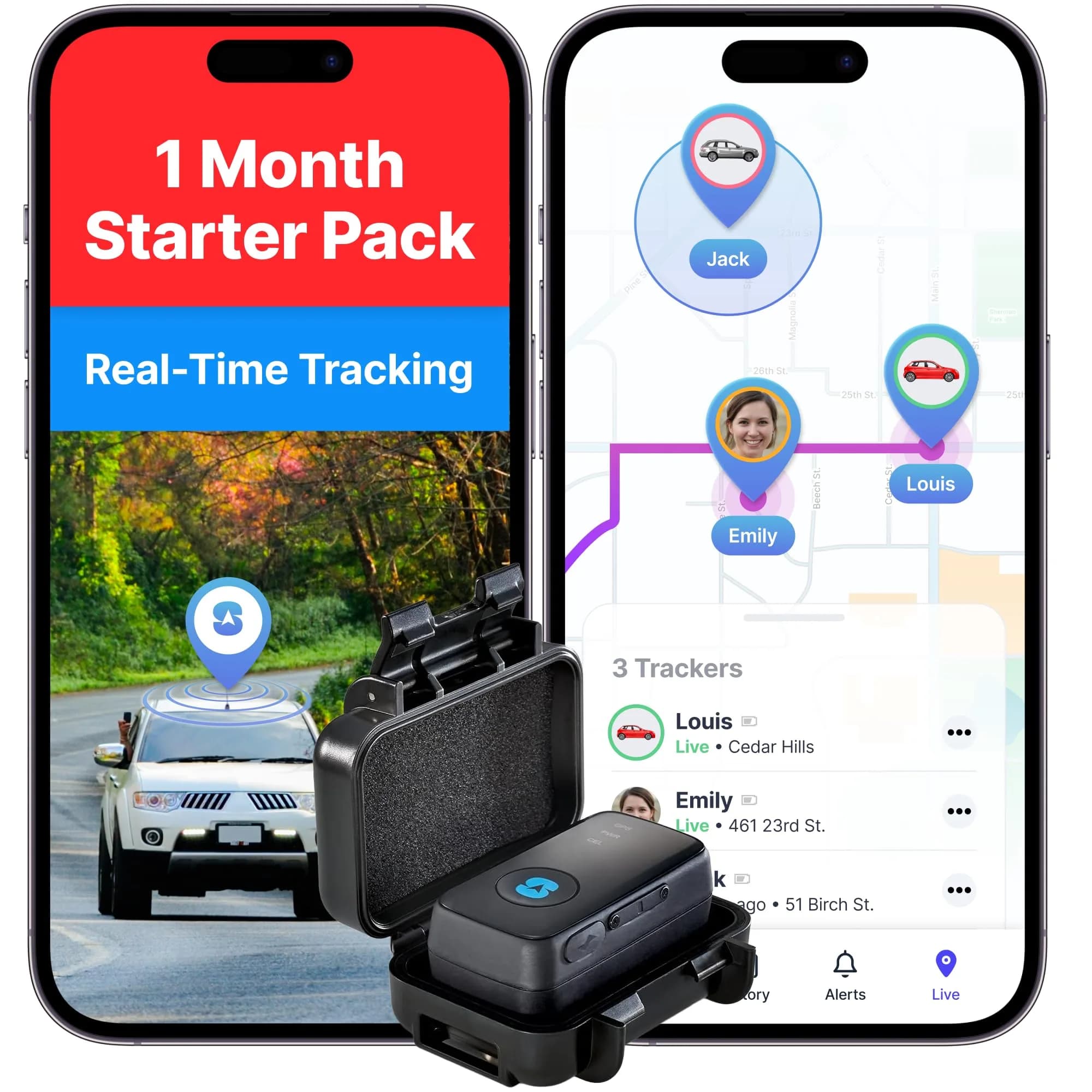 Spy Tec GPS Tracker for Vehicles, Magnetic Case, 1-Month Service Included | Compact, Weatherproof & Global Coverage — Starter Kit (1st month included)