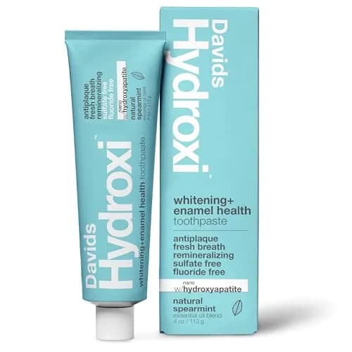 Davids Nano Hydroxyapatite Toothpaste Whitening Enamel Health Spearmint 4oz (113g) | EWG Verified Natural Formula thumbnail 1