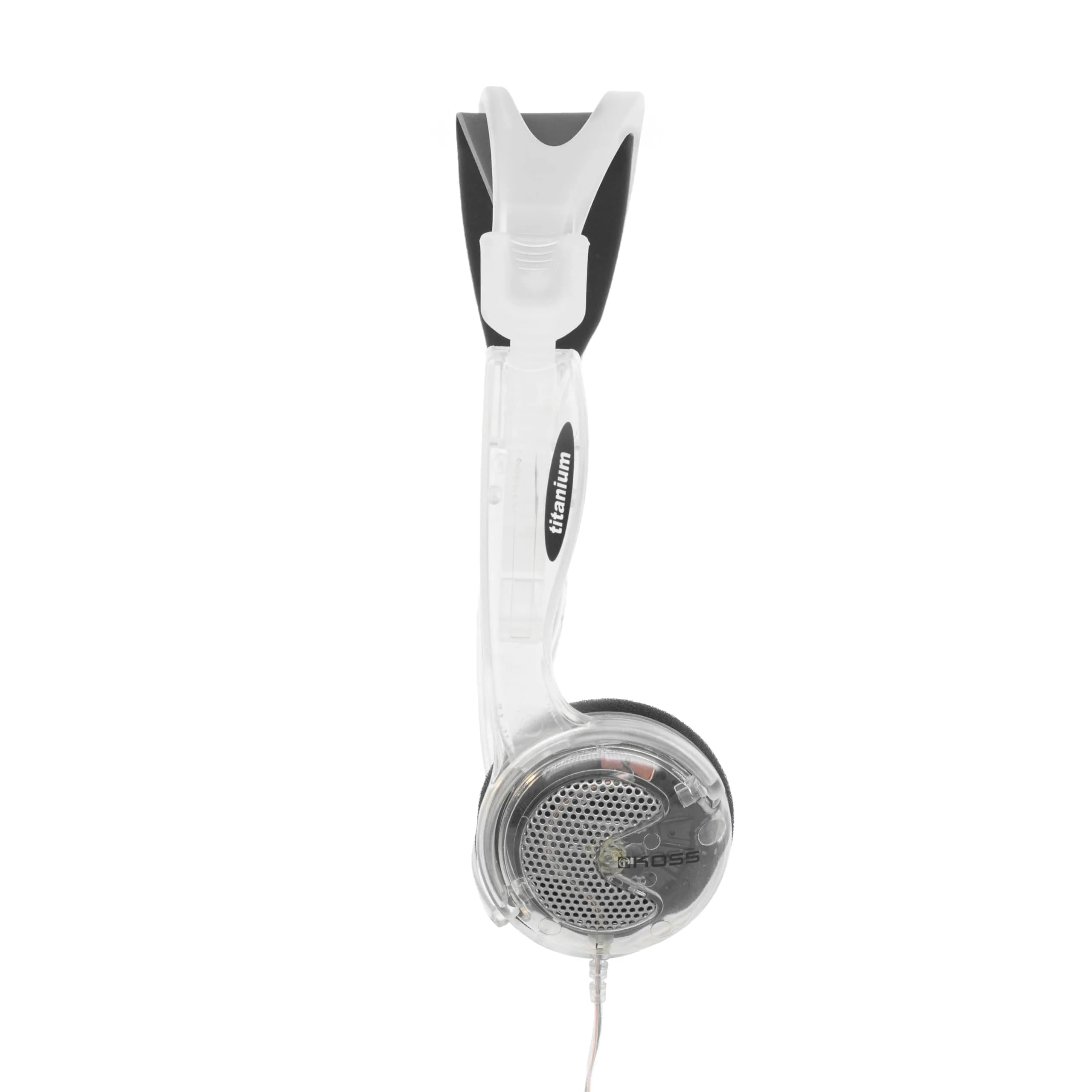 Koss KTXPro1 Clear Retro Style On-Ear Headphones | 15-25,000 Hz Frequency Response - view 2