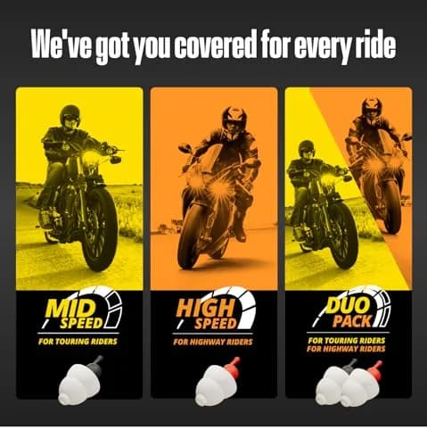 Alpine MotoSafe Tour Motorcycle Ear Plugs 17 dB SNR | Wind Noise Reduction for Tours thumbnail 7
