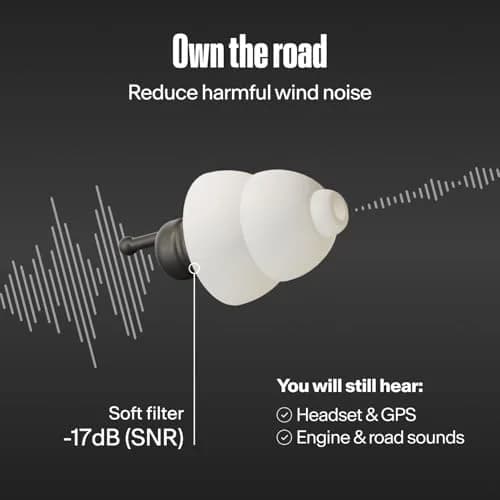 Alpine MotoSafe Tour Motorcycle Ear Plugs 17 dB SNR | Wind Noise Reduction for Tours thumbnail 3