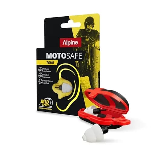 Alpine MotoSafe Tour Motorcycle Ear Plugs 17 dB SNR | Wind Noise Reduction for Tours - main product image