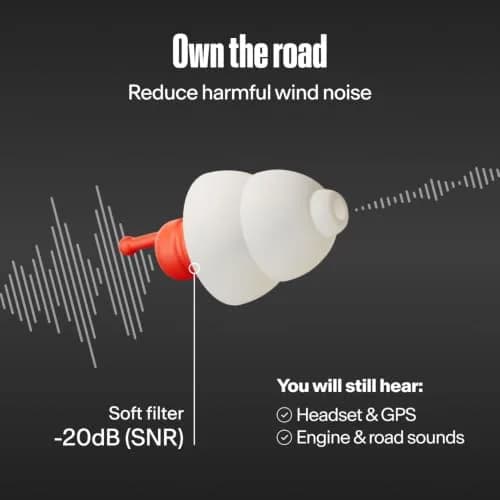 Alpine MotoSafe Sport Earplugs | 20dB SNR Wind Noise Reduction for Motorcycling thumbnail 3