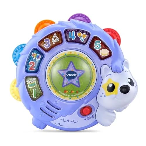 VTech Zoo Jamz Hedgehog Tambourine with Instruments and Games | Musical Toy for Toddlers 6.5" x 6" x 1.7" thumbnail 1