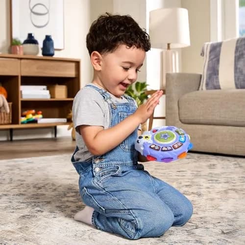 VTech Zoo Jamz Hedgehog Tambourine with Instruments and Games | Musical Toy for Toddlers 6.5" x 6" x 1.7" thumbnail 5