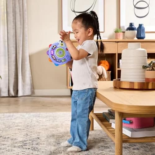 VTech Zoo Jamz Hedgehog Tambourine with Instruments and Games | Musical Toy for Toddlers 6.5" x 6" x 1.7" thumbnail 6