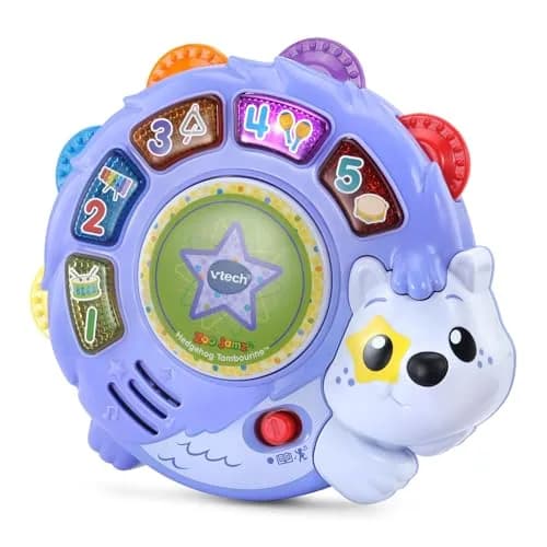 VTech Zoo Jamz Hedgehog Tambourine with Instruments and Games | Musical Toy for Toddlers 6.5" x 6" x 1.7" thumbnail 3