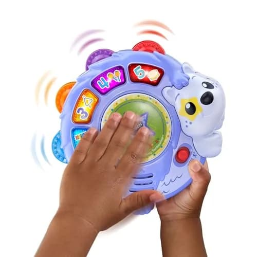 VTech Zoo Jamz Hedgehog Tambourine with Instruments and Games | Musical Toy for Toddlers 6.5" x 6" x 1.7" thumbnail 4