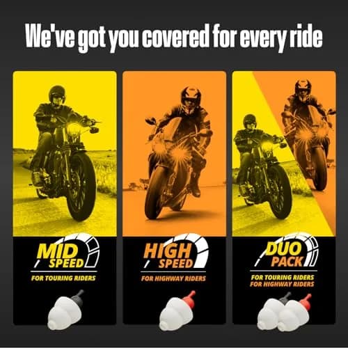 Alpine MotoSafe Duo Motorcycle Ear Plugs for Wind Noise Reduction | 2 Pairs (20dB SNR) thumbnail 7