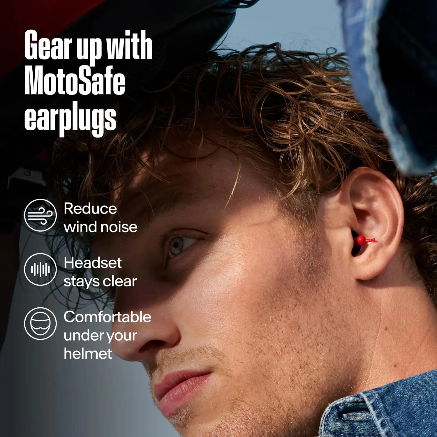 Alpine MotoSafe Duo Motorcycle Ear Plugs for Wind Noise Reduction | 2 Pairs (20dB SNR) - view 2