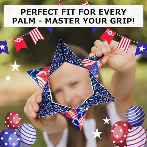 Shashibo DODECA Patriotic Magnetic Puzzle Cube 6.3cm (2.5in) | STEM/STEAM Educational Fidget Toy thumbnail 5