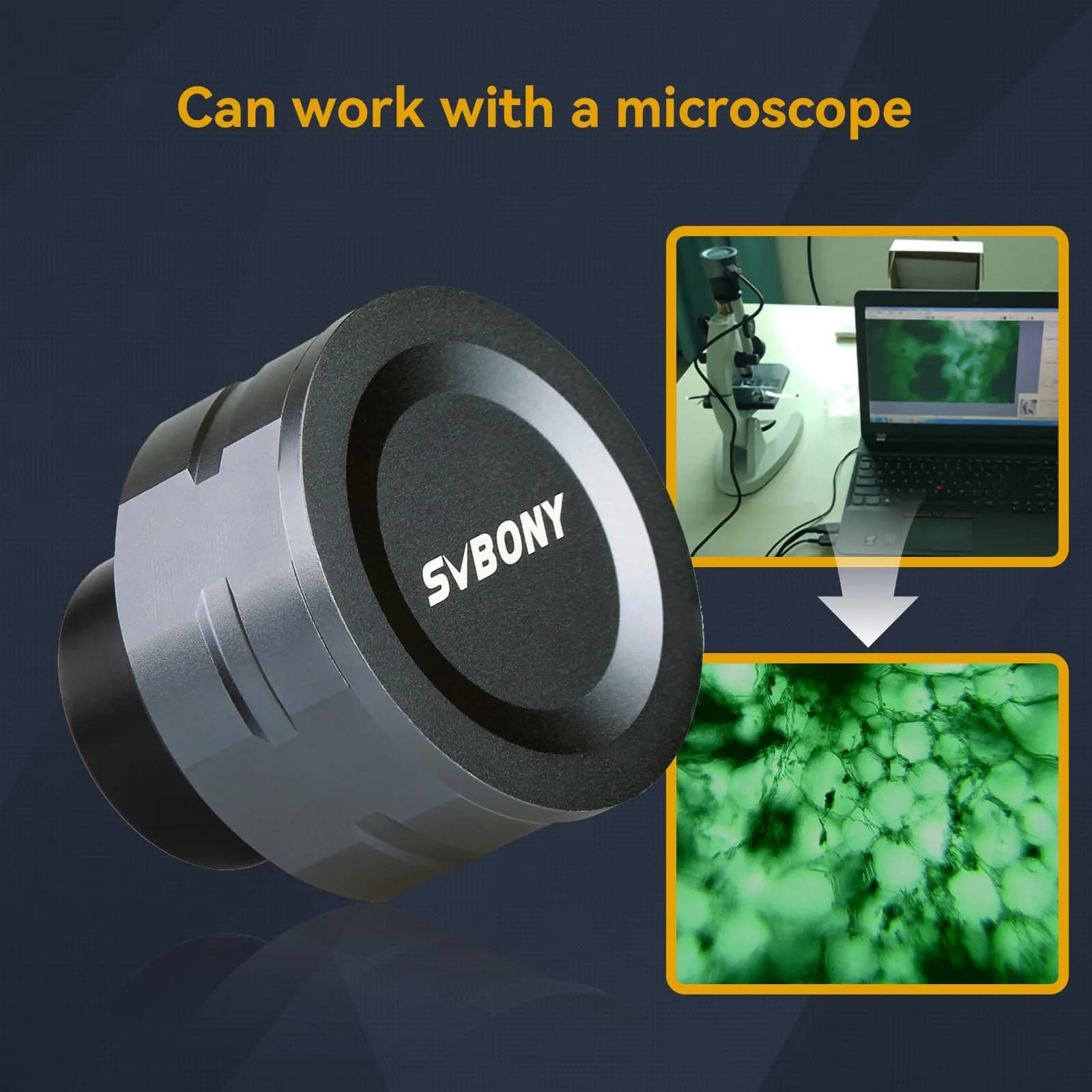 SVBONY SV105 Telescope Camera with UHC Filter | USB 2.0 IMX307 CMOS Color Astrophotography Camera for Beginners - view 8