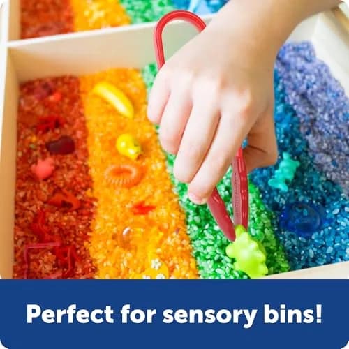 Learning Resources Flex-Grip Tongs | Fine Motor Skills for Kids, Bright Colors, Reusable Storage (15.49cm/6in) thumbnail 4