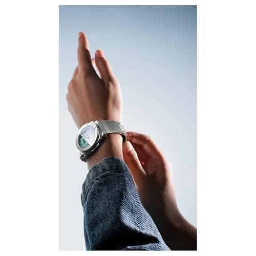 Alpina Solar Powered Watch 37.5mm Silver-Tone Stainless Steel Case with Teal Dial | Unisex Solar Quartz thumbnail 3